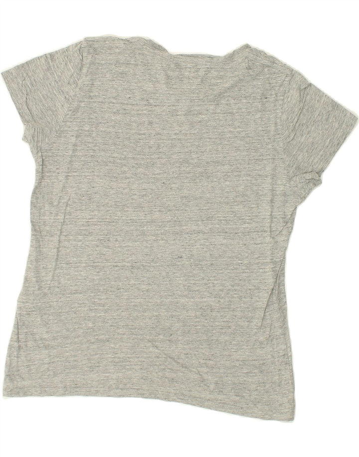 LEVI'S Womens Graphic T-Shirt Top UK 16 Large Grey Cotton Vintage Levi's and Second-Hand Levi's from Messina Hembry 