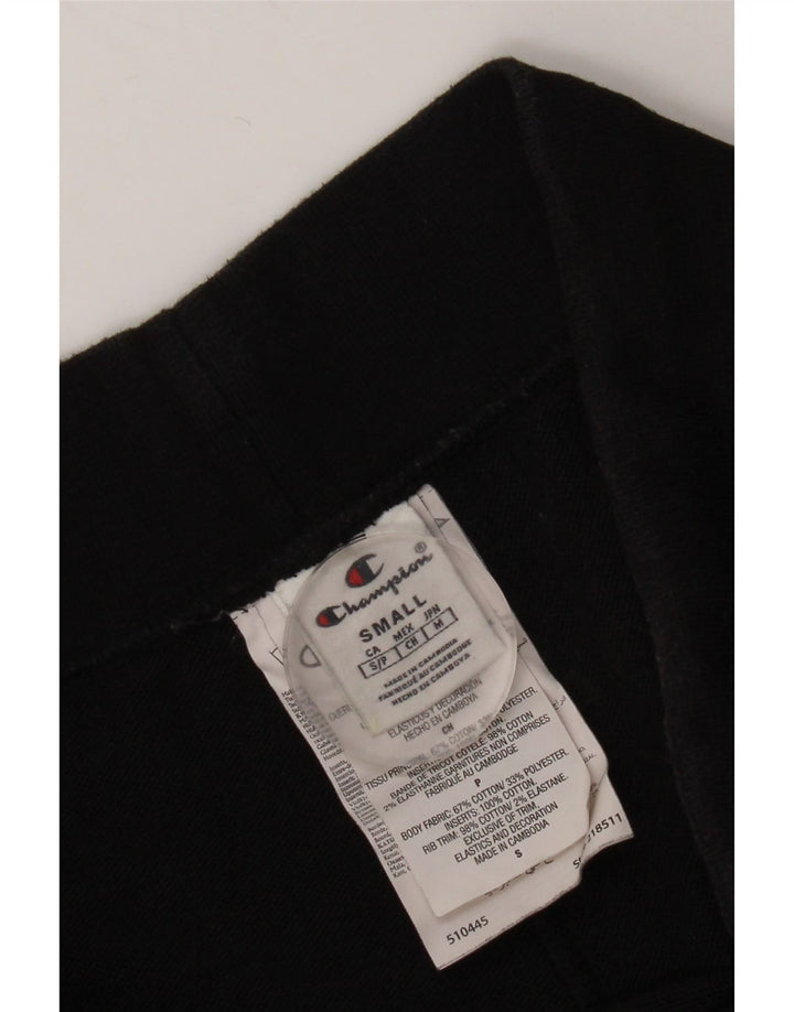 Pantaloncini sportivi grafici da uomo Champion piccoli in cotone nero