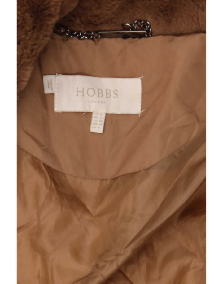 Hobbs Cappotto imbottito da donna UK 8 Small Marrone Colourblock Poliestere