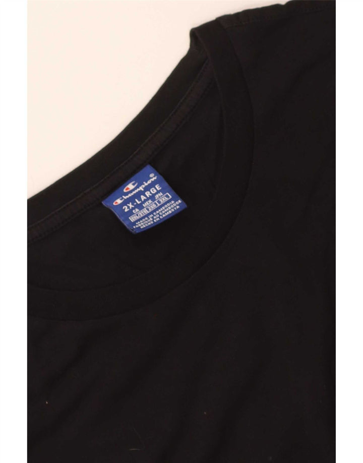 T-shirt grafica da uomo Champion Top 2XL Nera