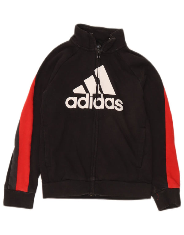 Giacca da ginnastica grafica da ragazzo Adidas 7-8 anni XS Black Colourblock