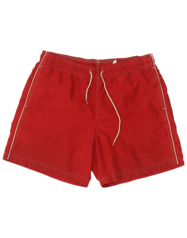 Pantaloncini da bagno da uomo Marks & Spencer grandi rossi in poliestere