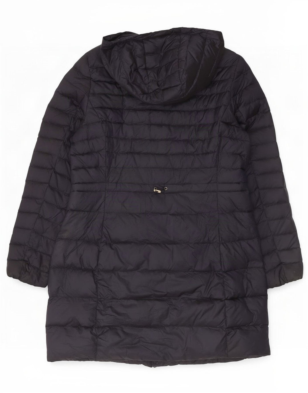 Cappotto imbottito con cappuccio da donna Marks & Spencer UK 14 Large blu navy in poliammide