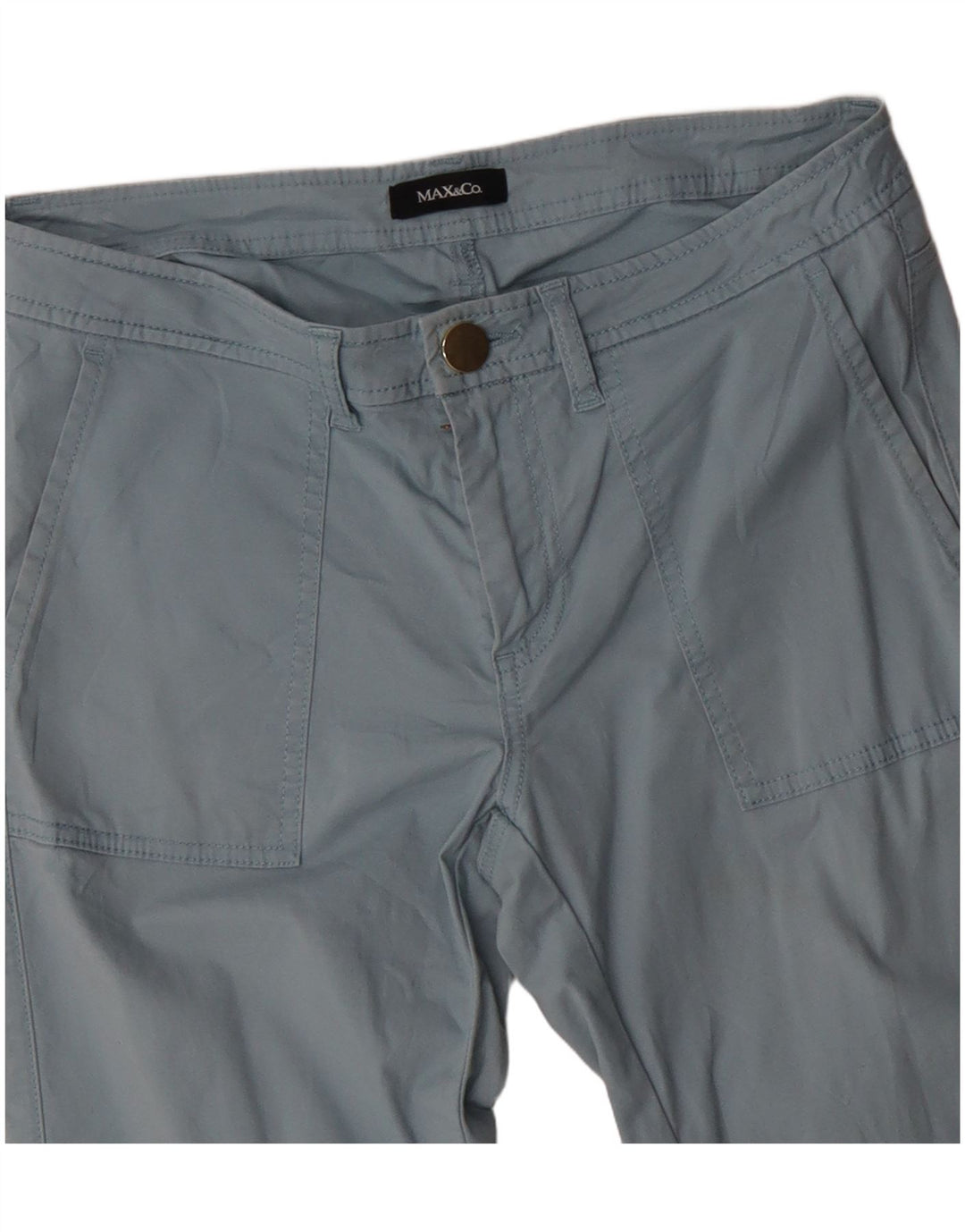 MAX & CO. Pantaloni chino dritti da donna W30 L26 Blu