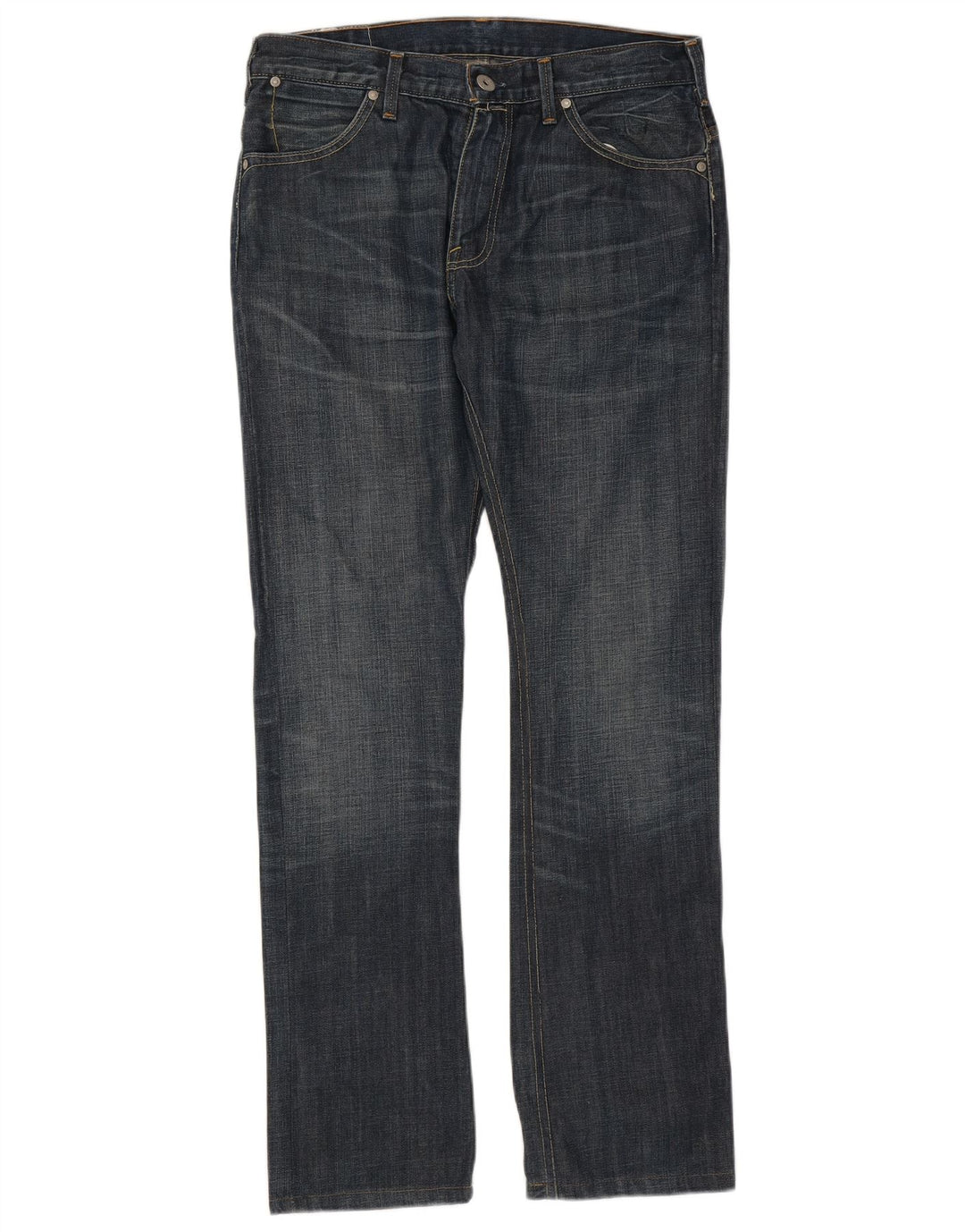 Jeans dritti da uomo Levi's W33 L34 cotone blu navy