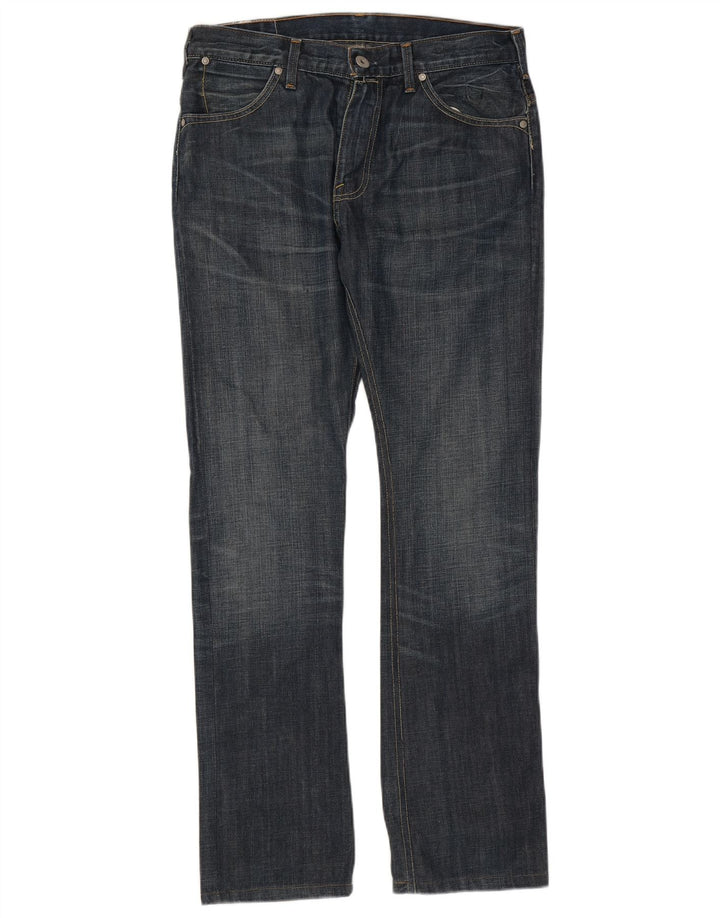 Jeans dritti da uomo Levi's W33 L34 cotone blu navy