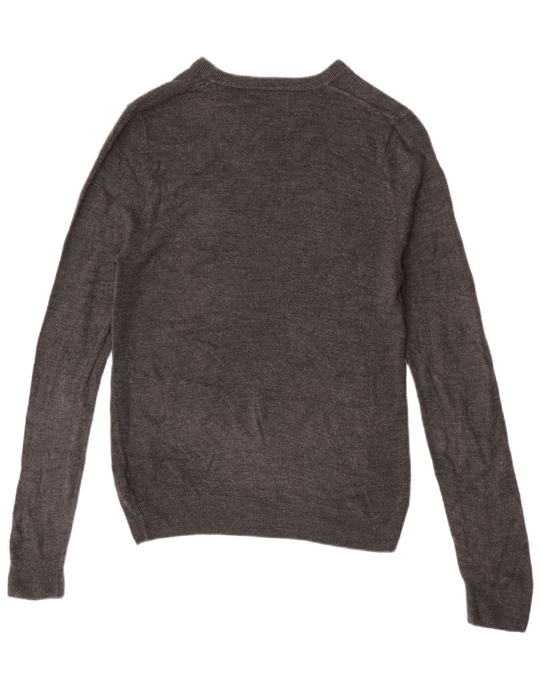 MARKS & SPENCER Maglione da uomo con scollo a V Acrilico grigio medio