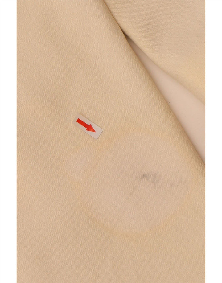 Cappotto da donna Zara UK 16 grande in poliestere bianco sporco