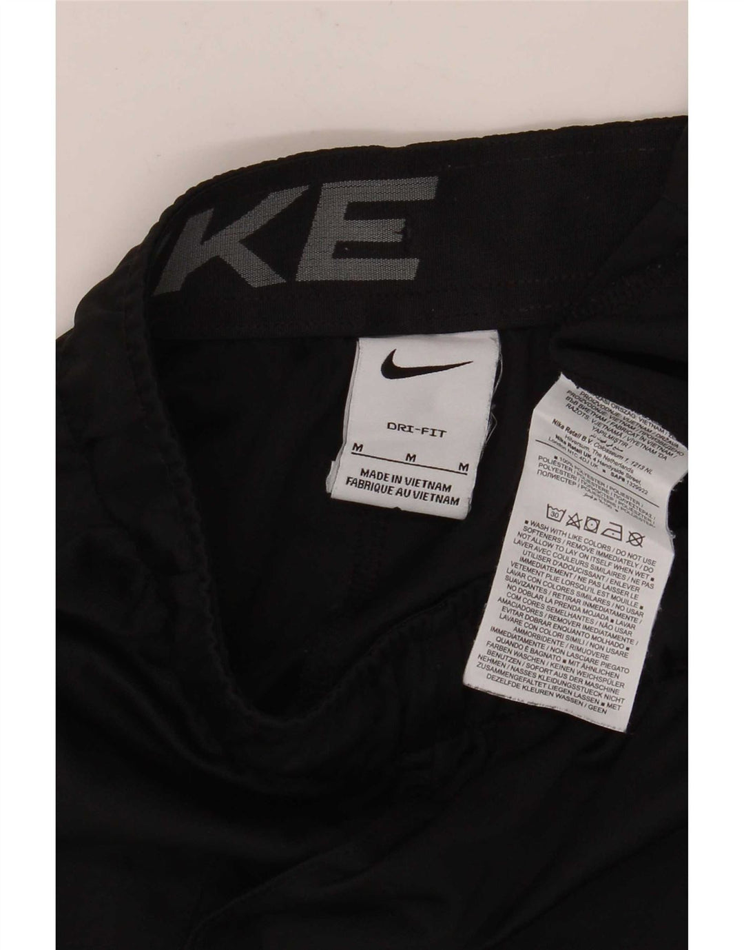 Pantaloncini sportivi Nike Dri Fit da uomo, poliestere medio nero