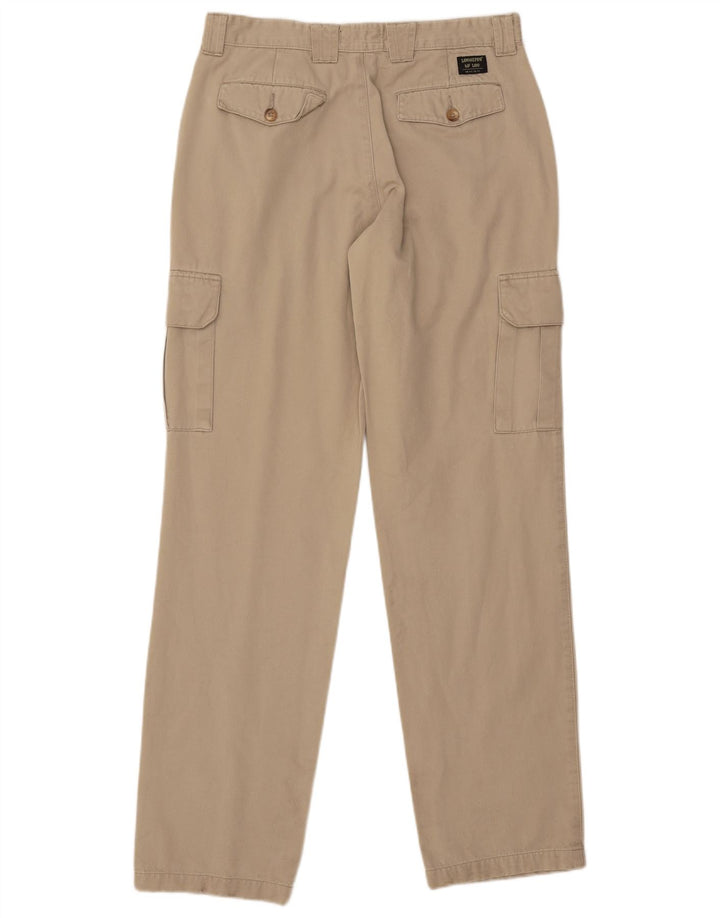 Pantaloni cargo dritti da uomo LEE W32 L34 in cotone beige
