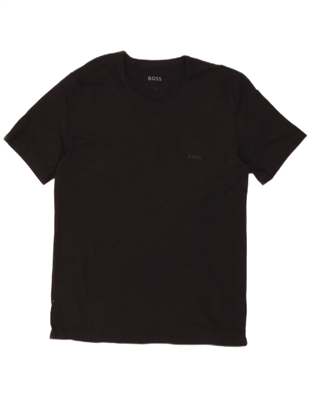 T-shirt da uomo HUGO BOSS grande in cotone nero