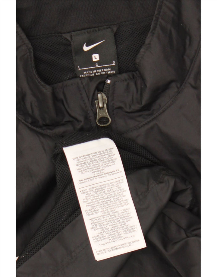 Giacca antipioggia da uomo Nike UK 40 grande poliestere nero