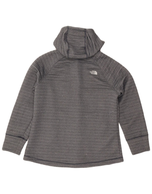 Felpa con cappuccio e zip da donna The North Face UK 18 XL Poliestere a righe grigie