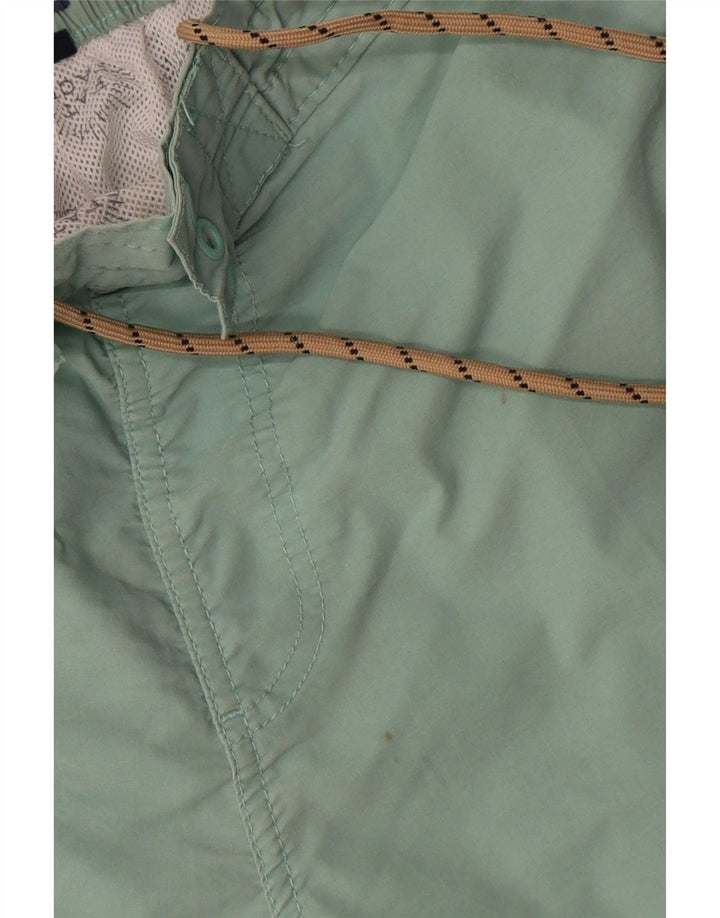 Pantaloncini da bagno da uomo Fat Face in cotone verde medio