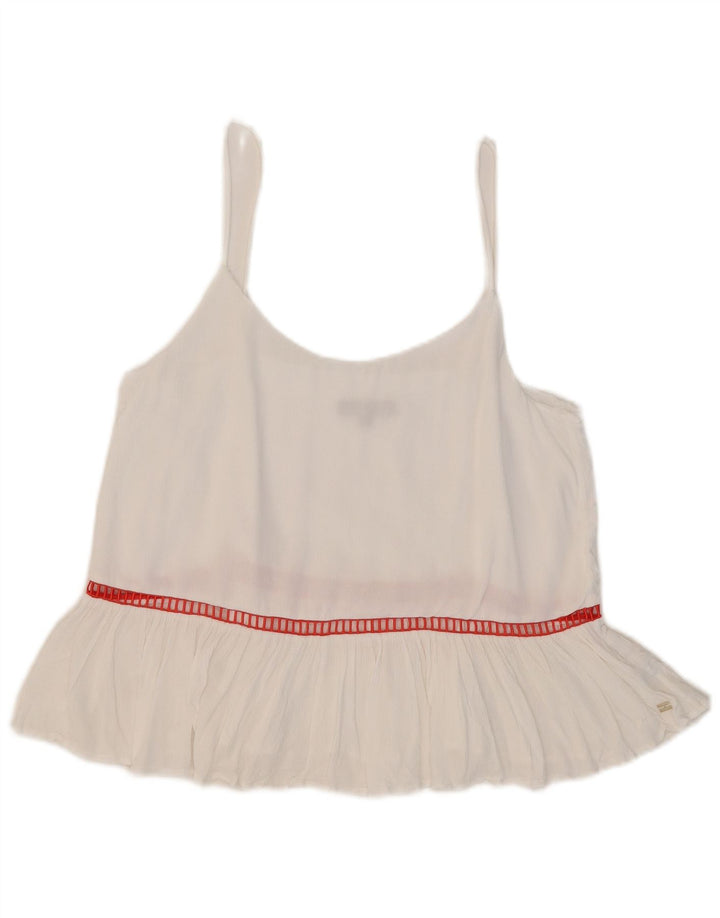 Canotta da donna Tommy Hilfiger US 8 a righe bianche medie