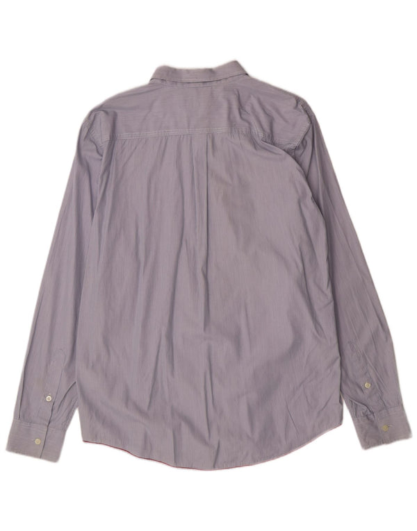 Camicia Uomo Cerruti 1881 XL Cotone Gessato Blu