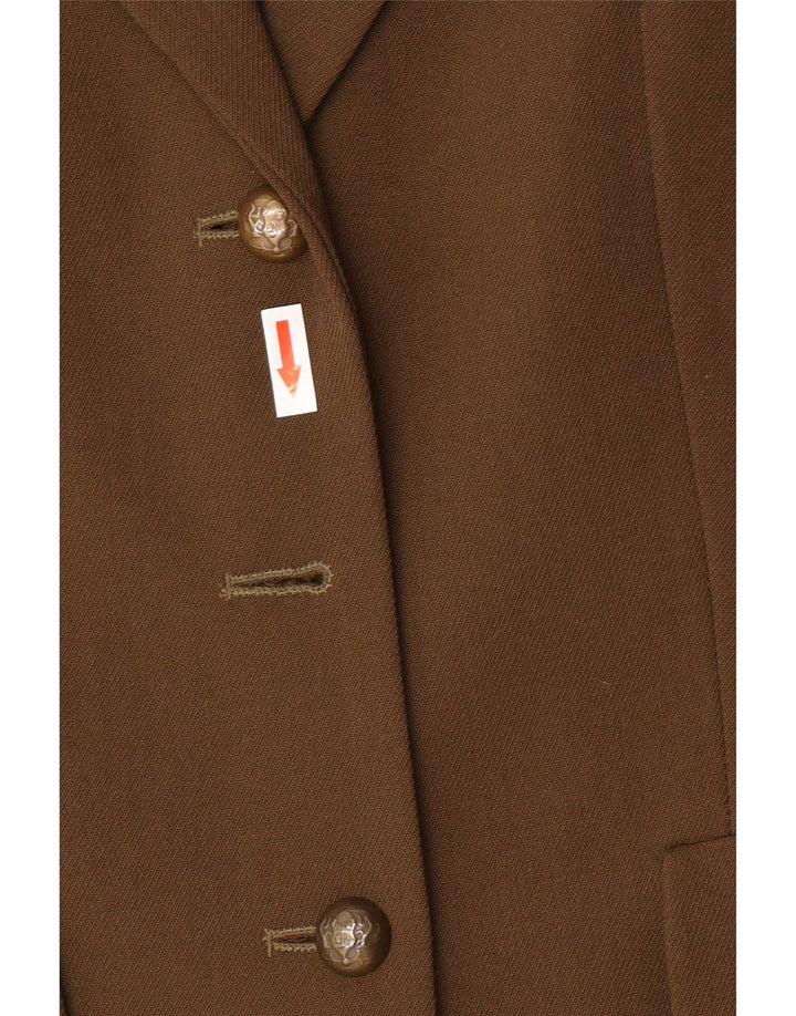 Scelta da Danwear Giacca blazer a 2 bottoni da donna UK 10 Small Poliestere kaki