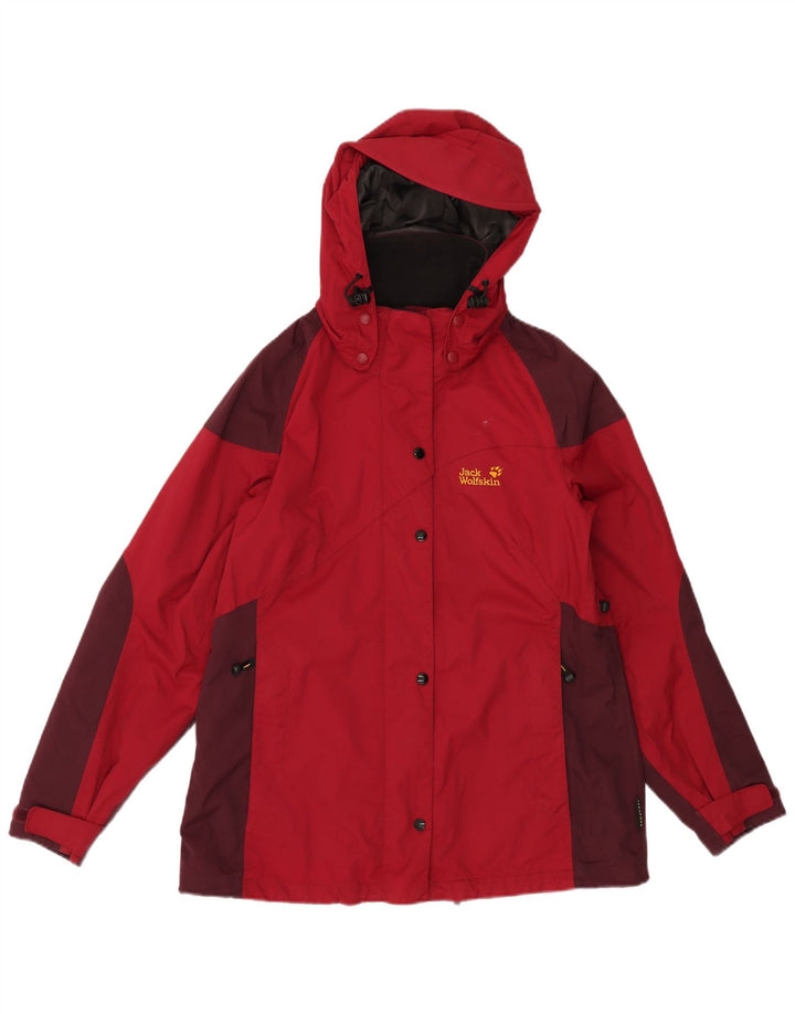Giacca a vento da donna JACK WOLFSKIN UK 12/14 Colore rosso medio