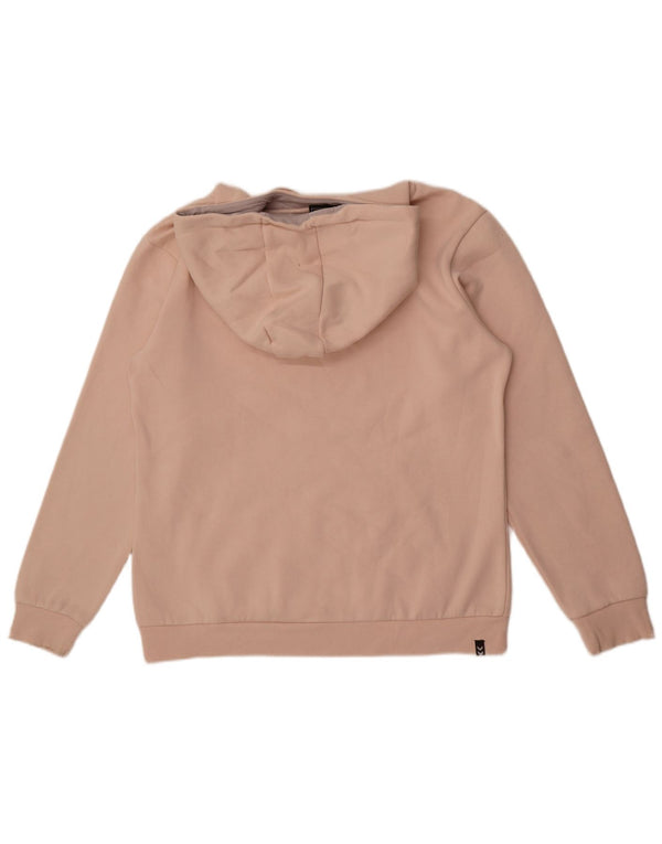 Felpa con cappuccio grafica da donna Hummel UK 16 grande cotone rosa