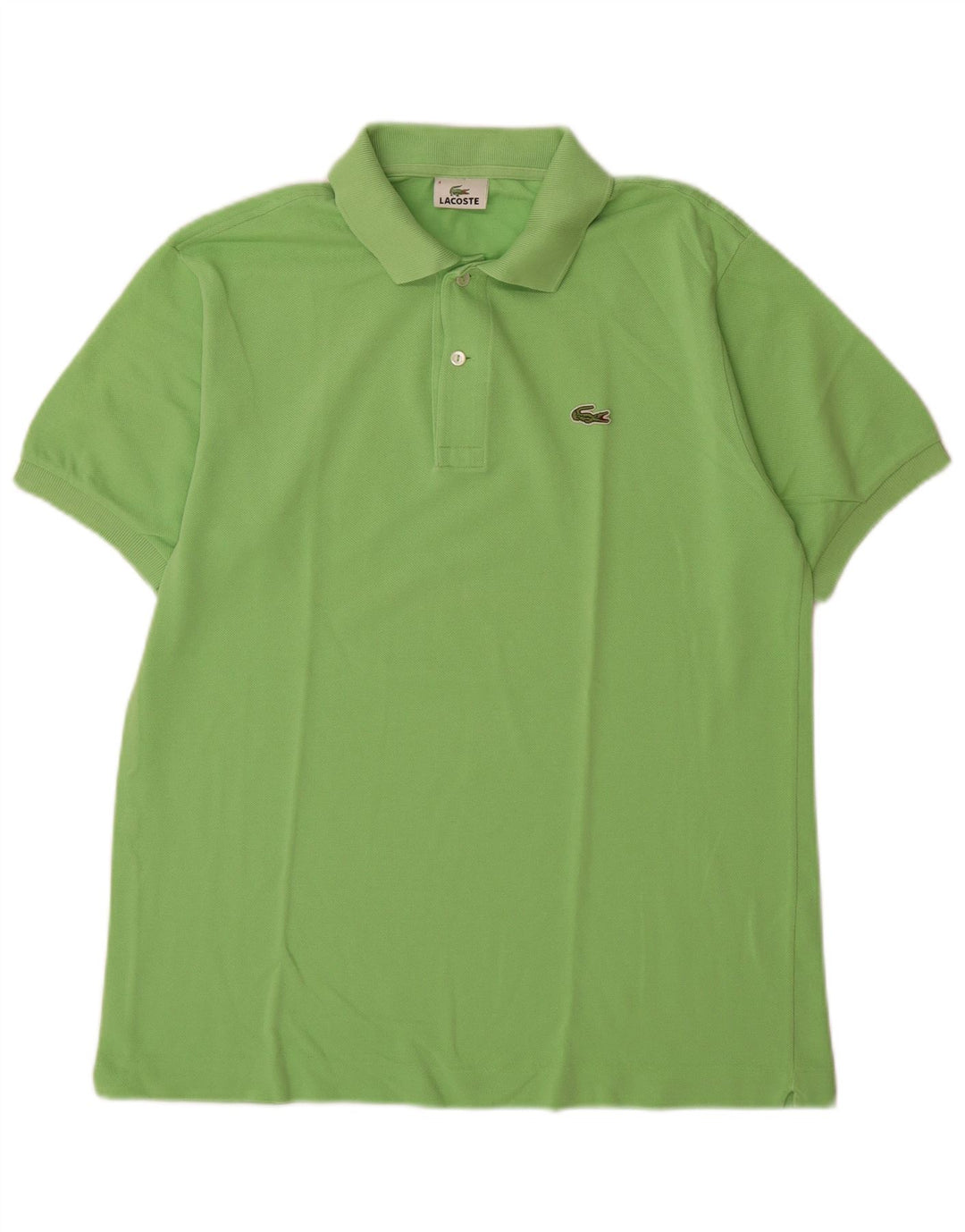Polo da uomo Lacoste taglia 4 in cotone verde medio