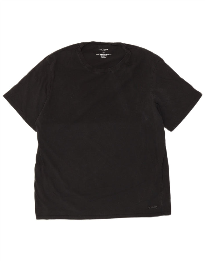 Ted Baker T-shirt da uomo Top grande in cotone nero
