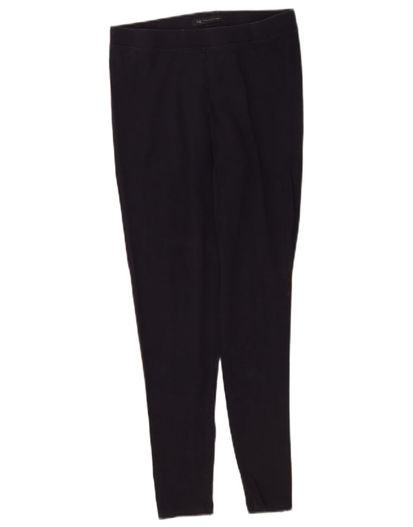 Leggings corti da donna Marks & Spencer UK 10 piccoli cotone blu navy