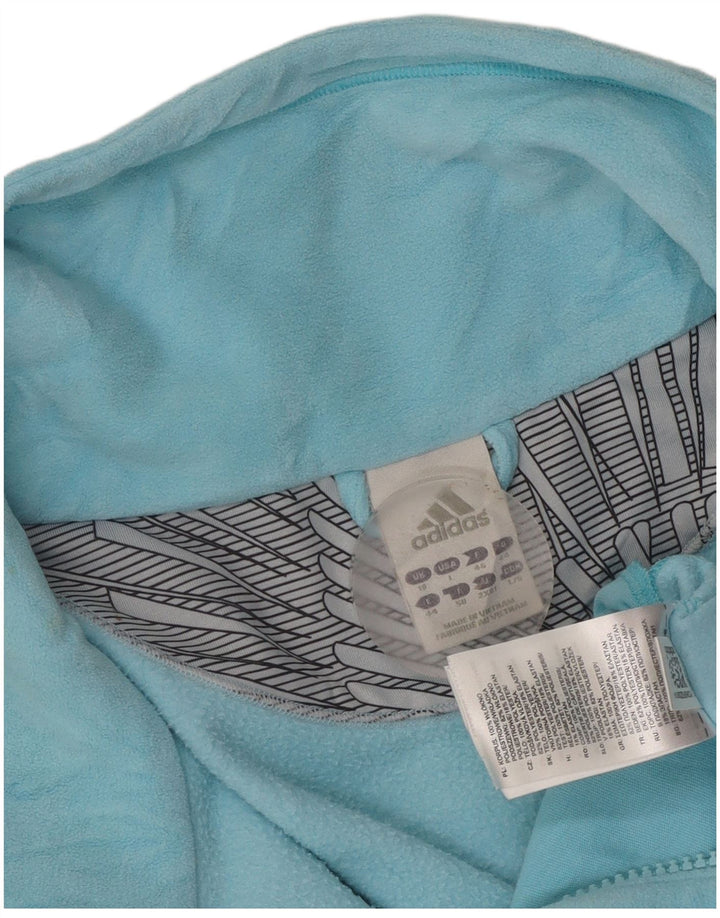 Giacca in pile da donna Adidas UK 18 XL blu poliestere