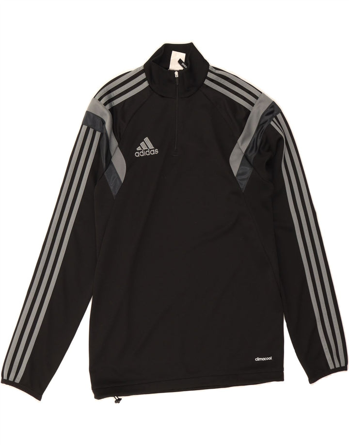 ADIDAS Mens Climacool Pullover Tracksuit Top Small Black Colourblock Vintage Adidas and Second-Hand Adidas from Messina Hembry 
