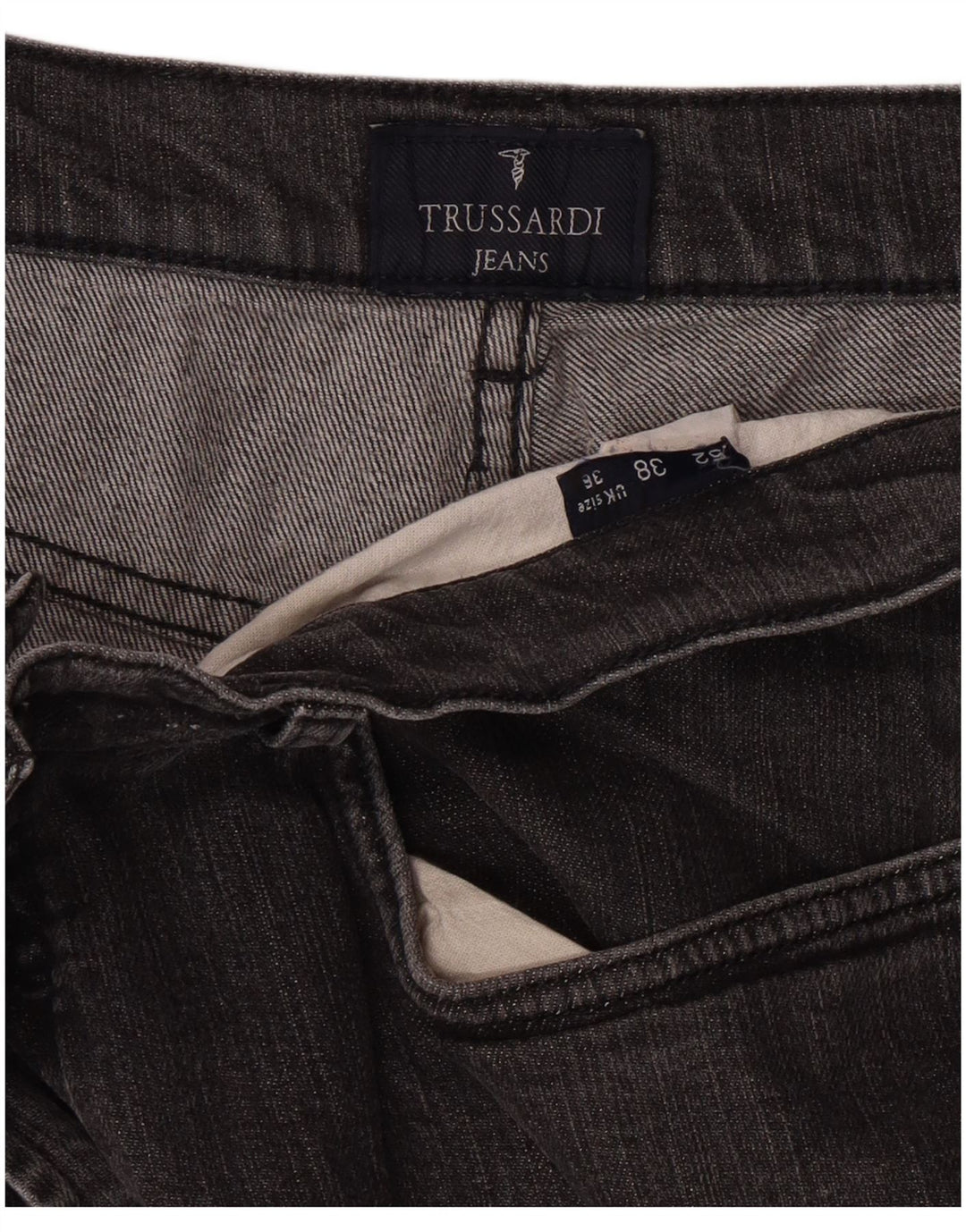 Jeans Dritti Uomo TRUSSARDI W36 L29 Grigio