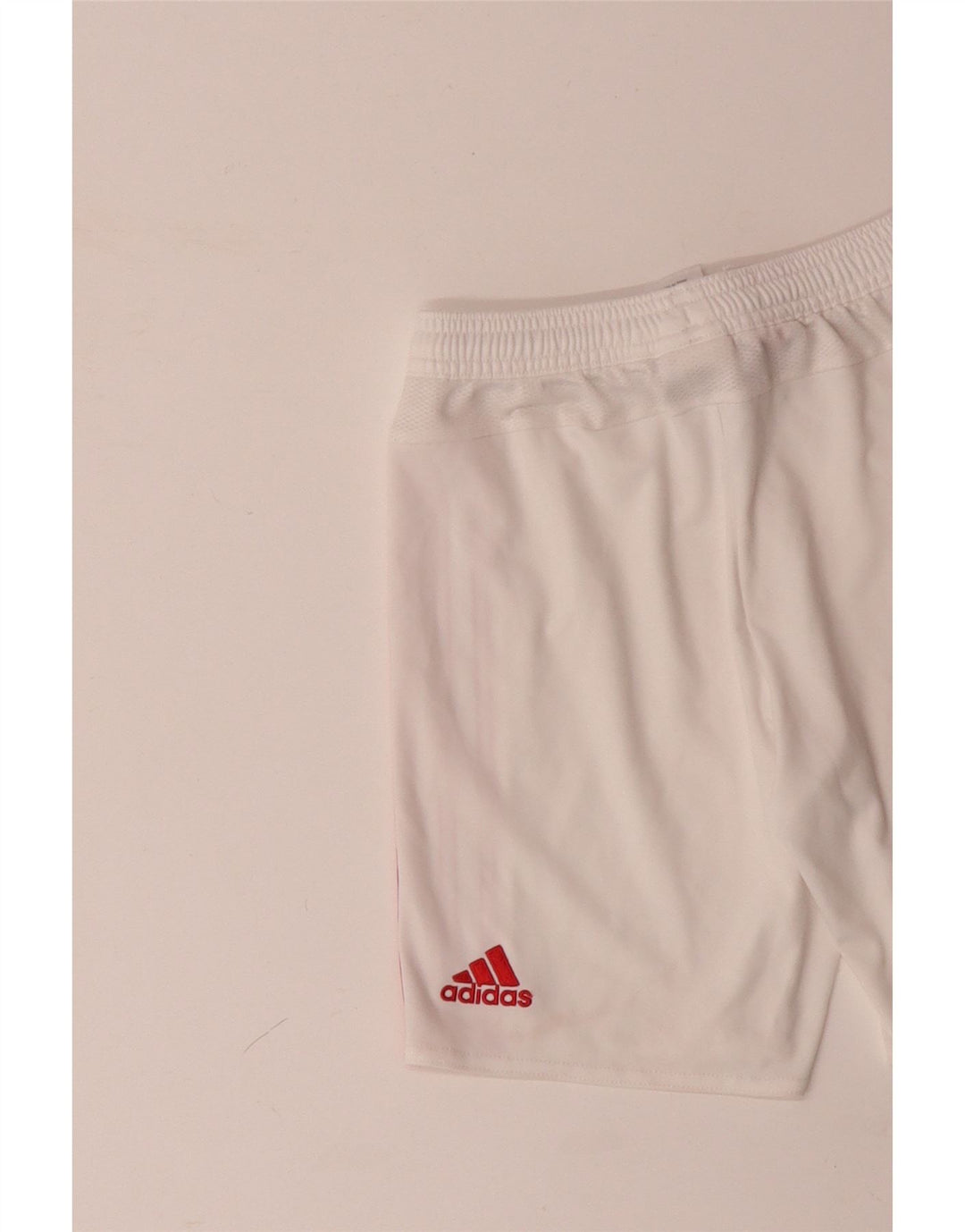 Pantaloncini sportivi ADIDAS da bambino del Manchester United 9-10 anni in poliestere bianco