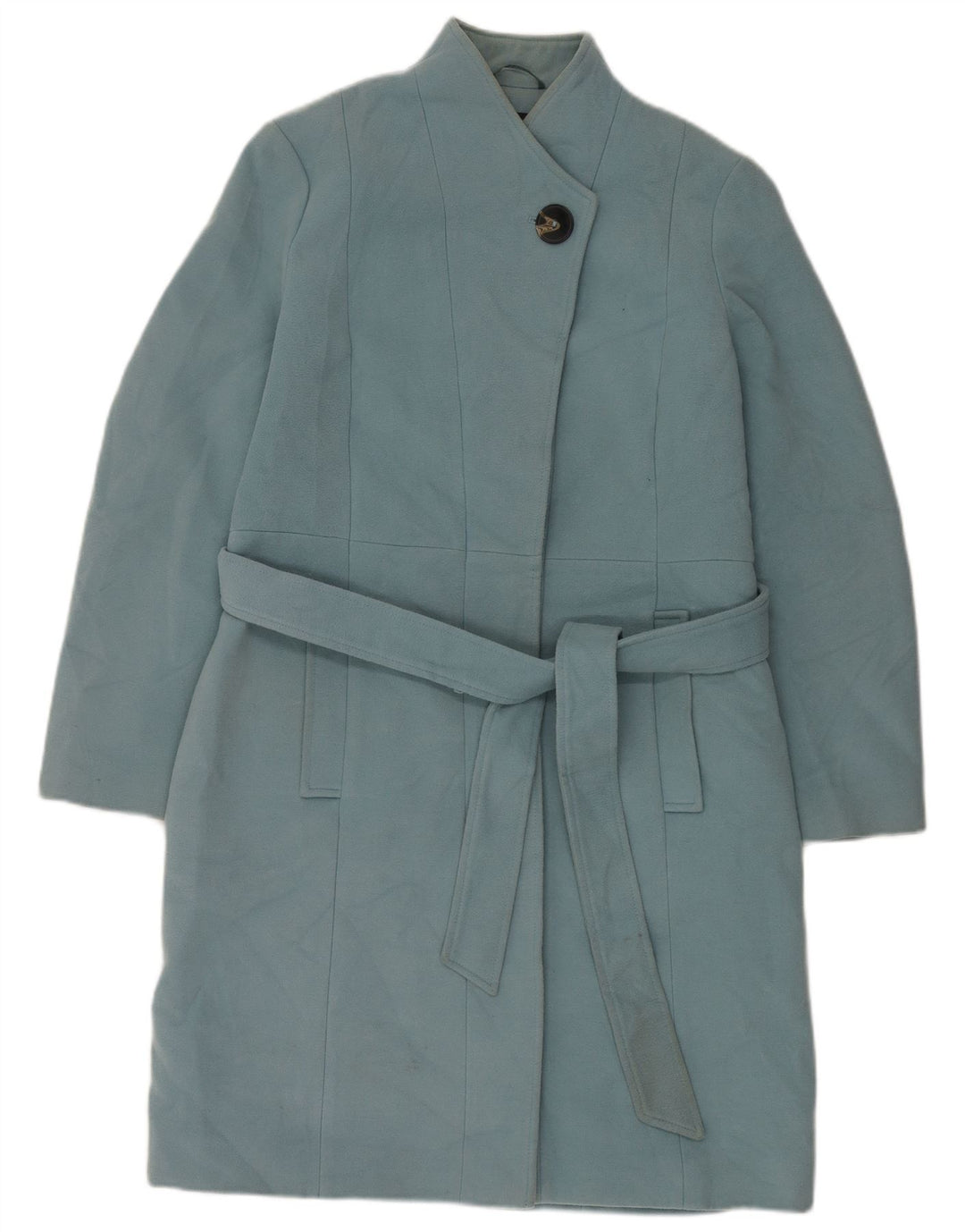 Cappotto da donna Marks & Spencer vestibilità ampia UK 18 XL poliestere blu