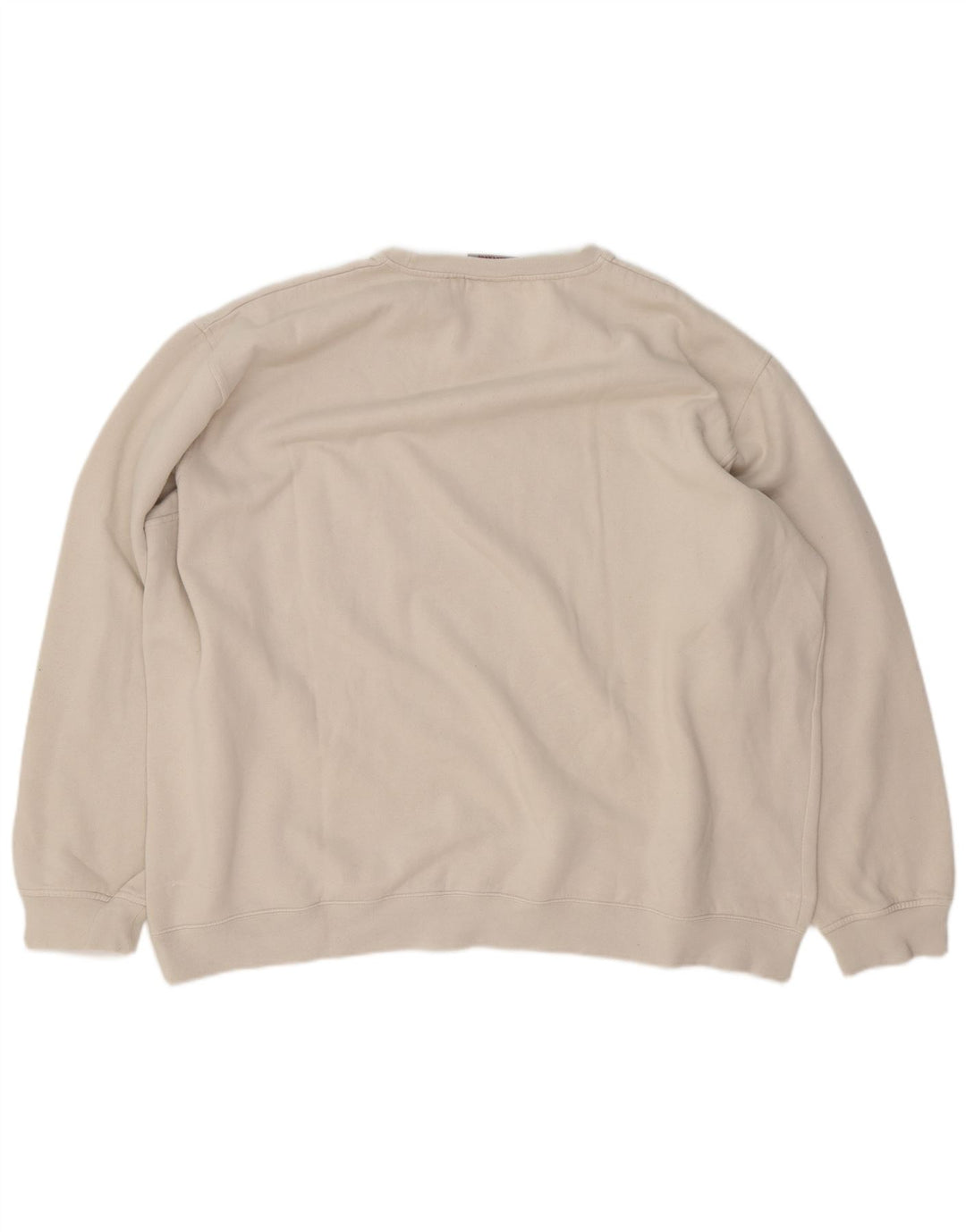 Felpa grafica da uomo KAPPA maglione 4XL cotone bianco sporco