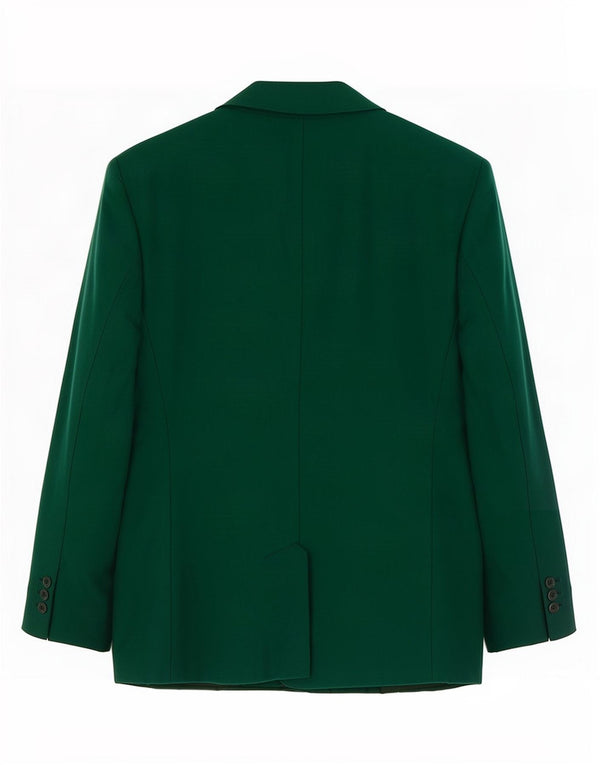 Giacca blazer vintage da donna a 5 bottoni UK 10 piccola verde