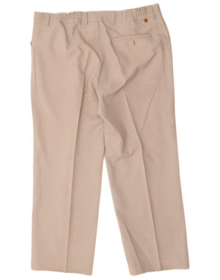 Pantaloni casual dritti da uomo Farah W38 L26 Poliestere beige
