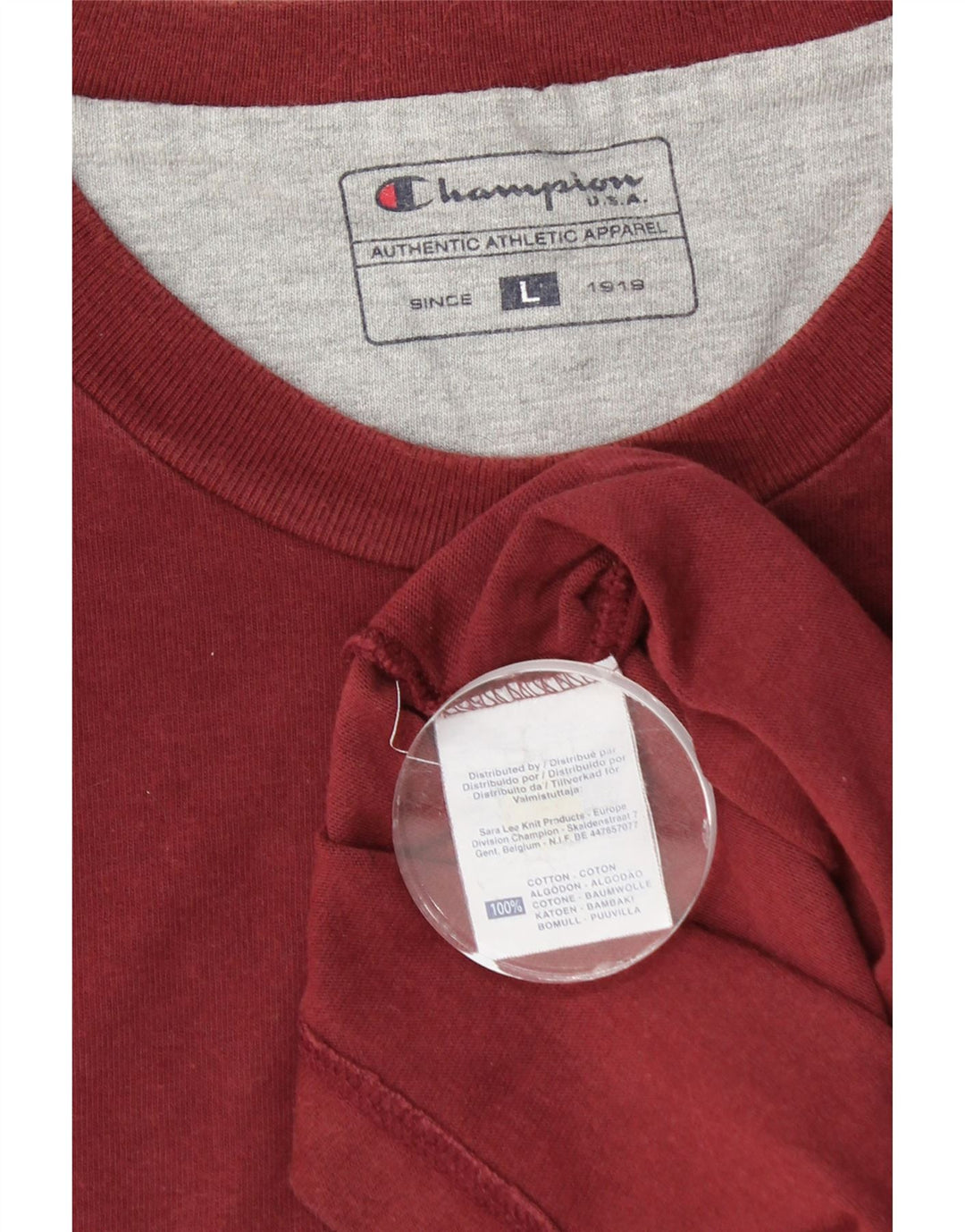 CHAMPION T-shirt grafica da uomo Top grande in cotone marrone