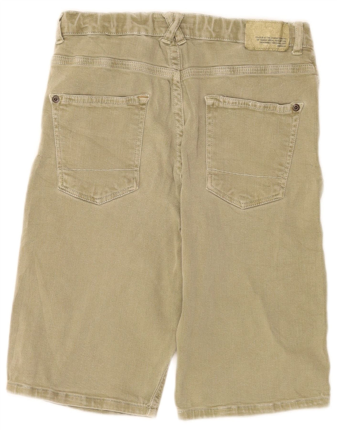 Pantaloncini di jeans Zara per ragazzi 13-14 anni W28 Cachi