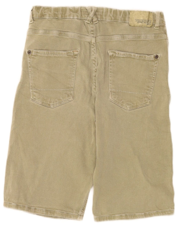 Pantaloncini di jeans Zara per ragazzi 13-14 anni W28 Cachi