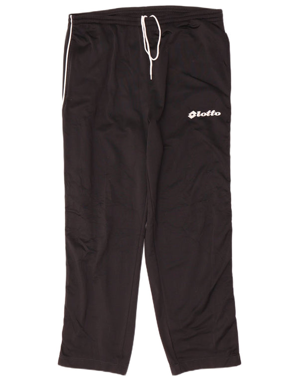 Pantaloni da tuta da uomo Lotto UK 40/42 Large Nero Poliestere