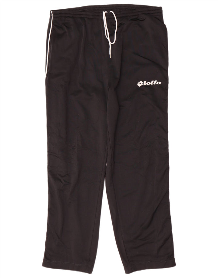 Pantaloni da tuta da uomo Lotto UK 40/42 Large Nero Poliestere