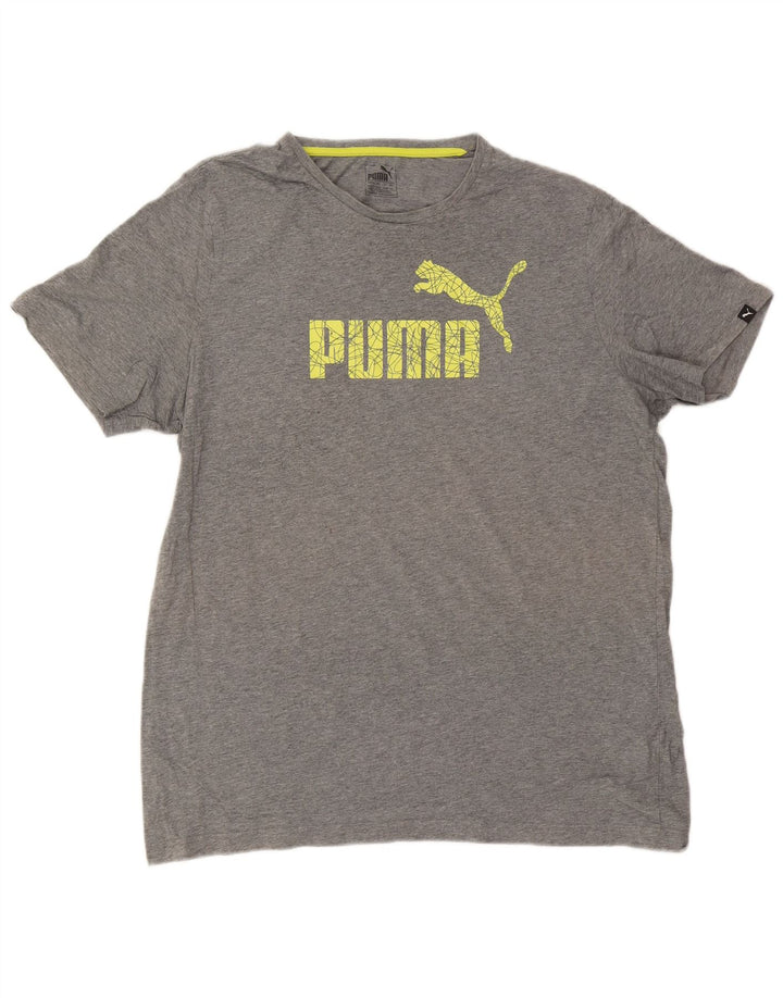 T-shirt grafica da uomo Puma Top 2XL Grigia