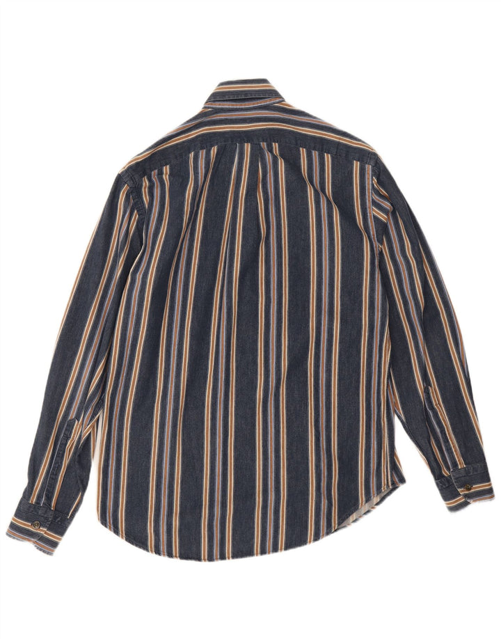 Camicia da uomo Harmont & Blaine in cotone a righe medie blu navy