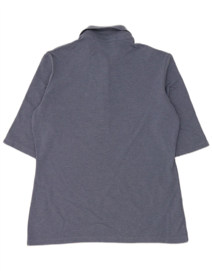Polo da donna slim fit Lacoste taglia 40 cotone blu medio
