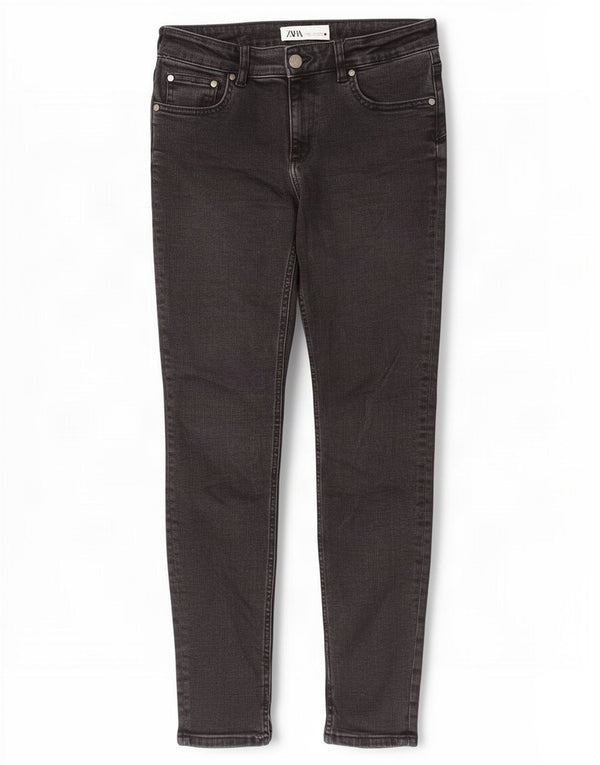 Jeans skinny da donna Zara EU 38 Small W28 L28 Cotone nero