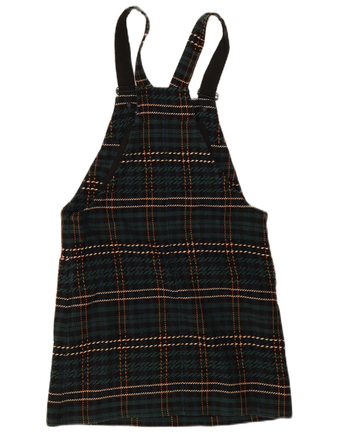 Abito salopette da donna Jack Wills UK 8 Piccolo poliestere scozzese verde
