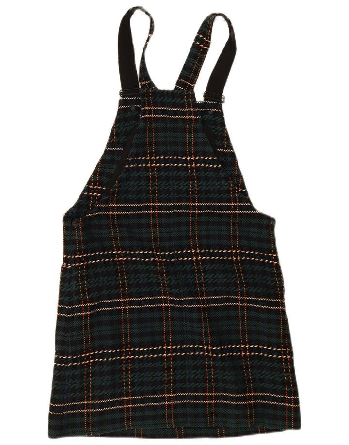 Abito salopette da donna Jack Wills UK 8 Piccolo poliestere scozzese verde