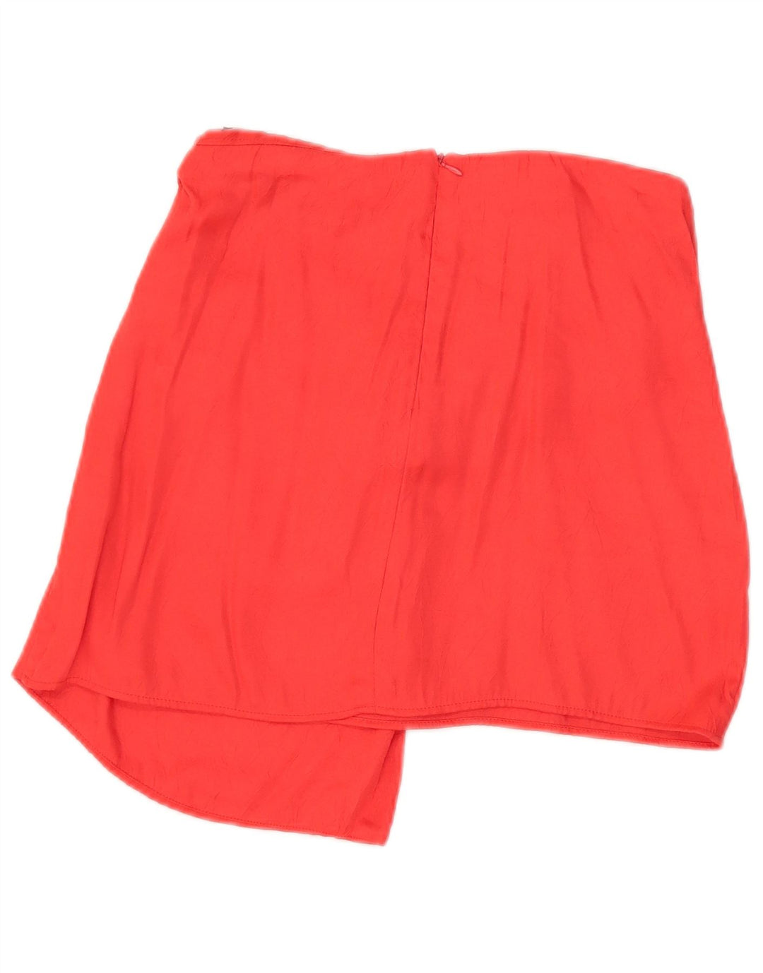 Minigonna asimmetrica da donna Zara media W28 rossa in viscosa