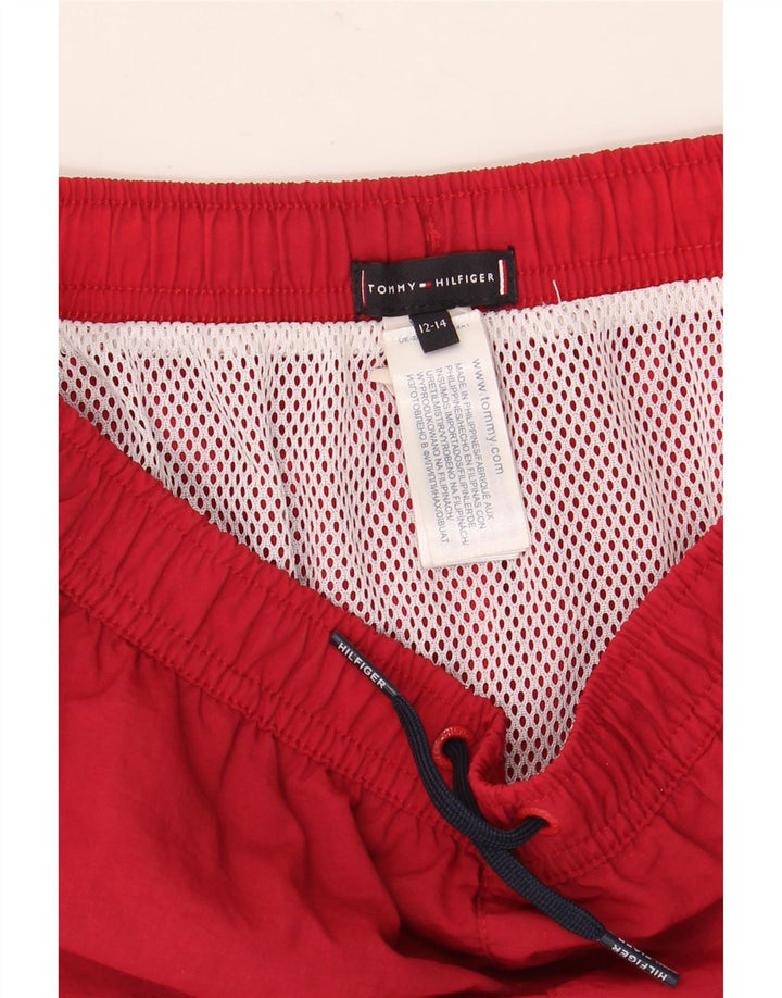 Pantaloncini da bagno per ragazzi Tommy Hilfiger 12-13 anni Poliestere color block rosso