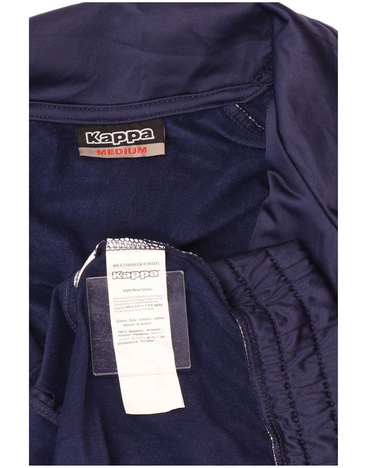 Giacca da tuta da uomo Kappa in poliestere color block medio blu navy