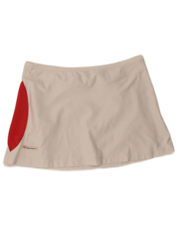 Gonna da tennis vintage da donna UK 16 grande colore bianco