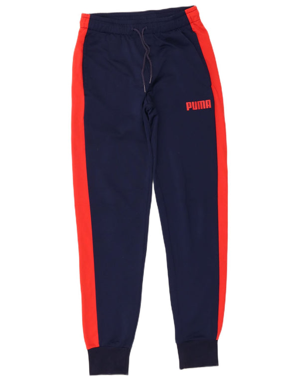 Puma Pantaloni da tuta con grafica da uomo Joggers Small Blu navy Colourblock